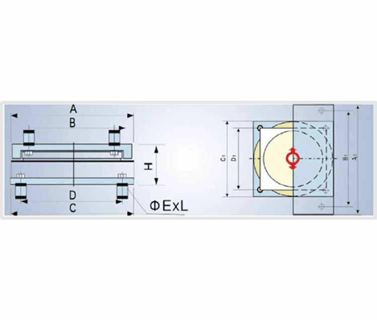 Sliding Guided Pot Bearing